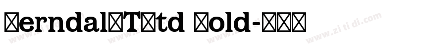 BerndalLTStd Bold字体转换